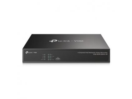 TP-LINK záznamové zařízení VIGI NVR1004H-4P 4 kanálů, 4x Lan s PoE, 2x USB