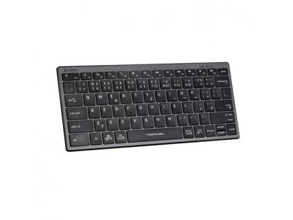 A4tech FBX51C, bezdrátová kancelářská klávesnice,BT/2,4 Ghz USB, CZ, šedá