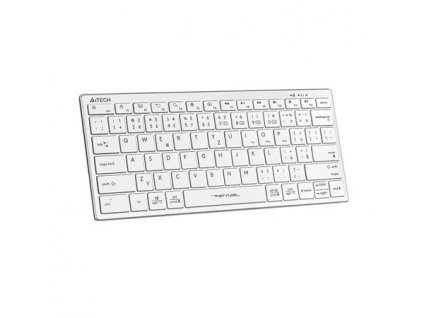 A4tech FBX51C, bezdrátová kancelářská klávesnice,BT/2,4 Ghz USB, CZ, bílá