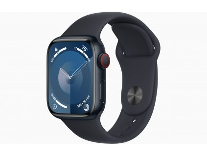 Apple Watch S9 Cell/45mm/Midnight/Sport Band/Midnight/-S/M