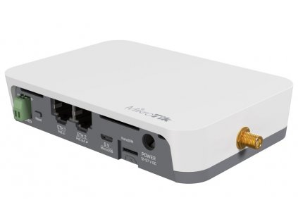 Chytrý IoT hub Mikrotik KNOT LR8 kit IoT Gateway LoRa, CAT-M/NB, Bluetooth, GPS, 2x LAN, 1x SIM, microUSB, 2.4 GHz b/g/