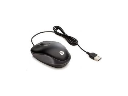 HP Travel Mouse/Cestovní/Optická/Drátová USB/Černá