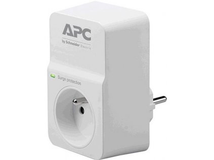 APC PM1W-FR SurgeArrest Essential, přepěťová ochrana 230V, 1 zásuvka, bílá