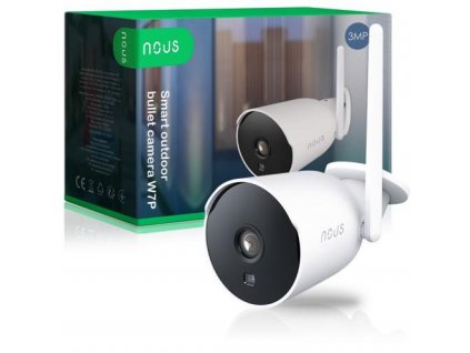NOUS W7P, Smart WiFi pevná IP venkovní kamera 2K/3MPix, kompatibilní s Tuya
