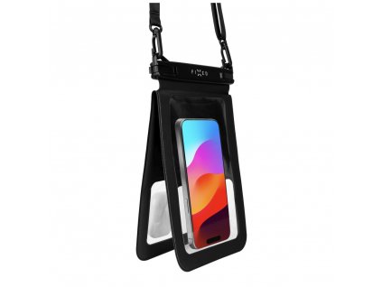 Pouzdro FIXED Float Twin voděodolné s kvalitním uzamykacím systémem a certifikací IPX8, černá