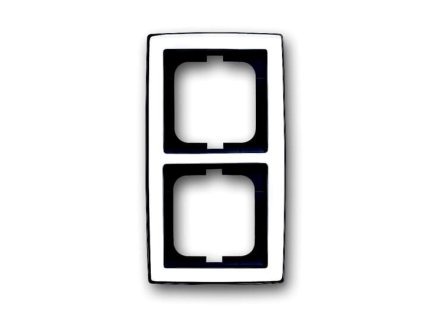 ABB SOLO Rámeček 2CKA001754A4327 dvojnásobný, pro vodorovnou i svislou montáž, chromová lesklá