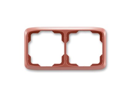 ABB TANGO Rámeček 3901A-B20 R2 dvojnásobný, vodorovný, vřesová červená