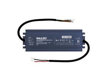 MCLED Napaječ LED 100W 12V/8,33A IP67 ML-732.106.39.0
