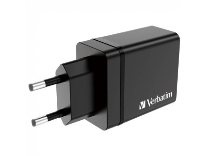 VERBATIM Univerzální adaptér nabíječka CHR-30EU2, 30W, 1x USB-C, 3x USB černá