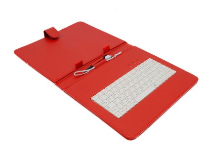 AIREN AiTab Leather Case 3 with USB Keyboard 9,7'' RED (CZ/SK/DE/UK/US.. layout)