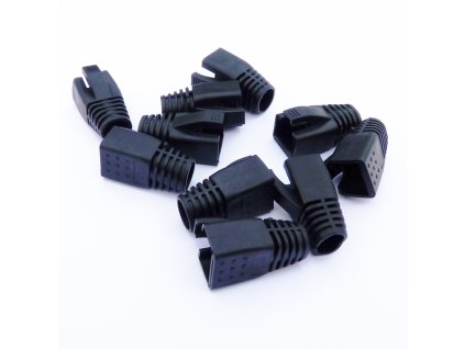 DATACOM krytka pro RJ45 (CAT6A,CAT7) černý (10ks)
