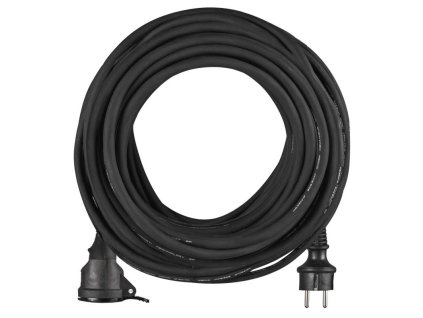 EMOS Přívod prodlužovací 25m 1zásuvka-spojka 250V/16A krytka pryž IP44 černá ( H05RRF3G 3x2,5)
