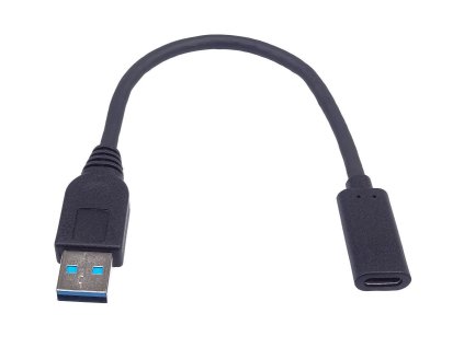 PremiumCord Adaptér USB 3.0 A/samec - USB-C/samice, USB 3.2 GEN2, 3A, 20cm