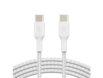 Belkin BOOST CHARGE USB-C/USB-C kabel, 2m, bílý - odolný