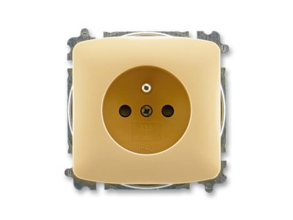ABB TANGO Zásuvka 6619A-A06357 D s clonkami IP40, béžová