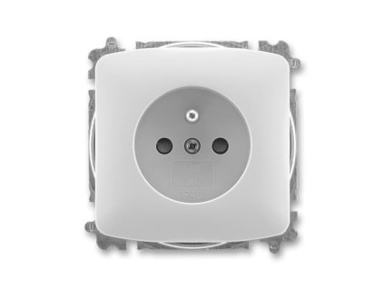 ABB TANGO Zásuvka 6619A-A06357 S s clonkami, IP40, šedá