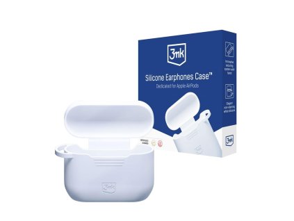3mk ochranný kryt Silicone AirPods Case pro AirPods Pro, bílá