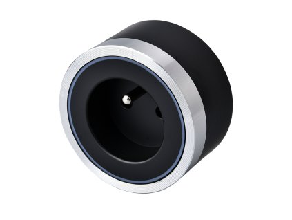 Zásuvkový modul Viking A30SB, stříbrno-černá/výstupy - 1xAC/výkon až 2500W/230V,16A,50Hz/Zásuvka typ