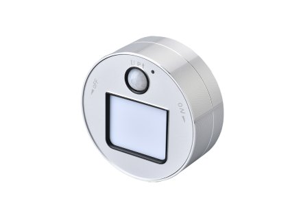 Zásuvkový modul Viking A20S, stříbrná/LED světlo 3W/Pohybový senzor/230V,16A,50Hz