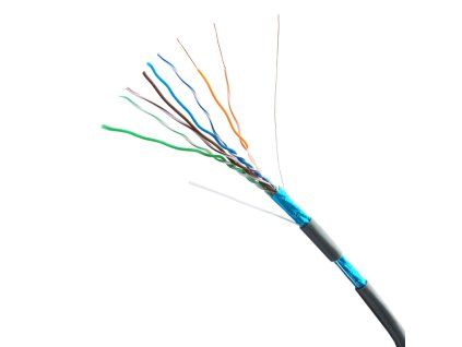 Metráž DATACOM FTP drát CAT5E  LSOH,Eca 100m šedý