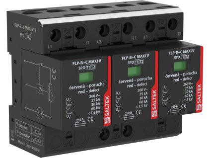 SALTEK Svodič I+II FLP-MAXI V/3 bleskových proudů, kombinovaný