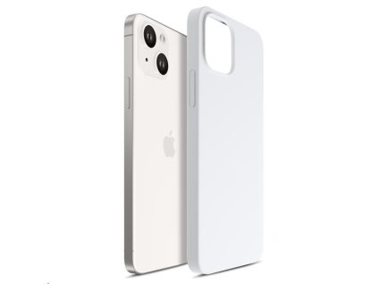3mk ochranný kryt HARDY Silicone MagCase pro Apple iPhone 15, Silver-White