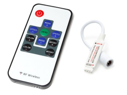 RGB kontroler RF K11 s ovladačem pro LED pásky 12A 144W