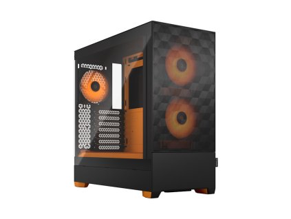 Fractal Design Pop Air RGB Orange Core TG Clear Tint/Midi Tower/Transpar.