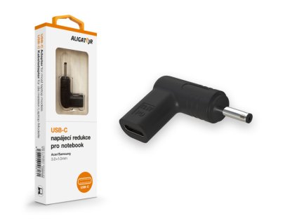 Aligator USB-C napájecí redukce 3,0 x 1,0 mm pro notebooky Acer/Samsung