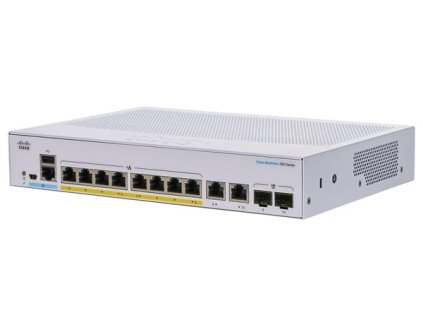 Cisco CBS350 Managed 8-port GE, PoE, Ext PS, 2x1G Combo - REFRESH