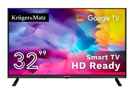 Kruger&Matz KM0232-SA LED TV 32" HD DVB-T2 H.265 HEVC GoogleTV