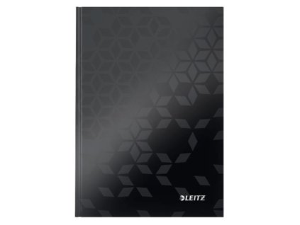 LEITZ Zápisník WOW, A5, linka, černá