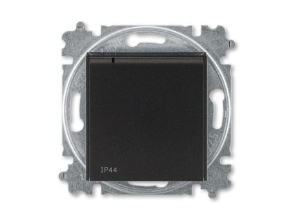 ABB LEVIT Zásuvka 5519H-A02997 63 s clonkami, s víčkem, IP44, onyx/kouřová černá