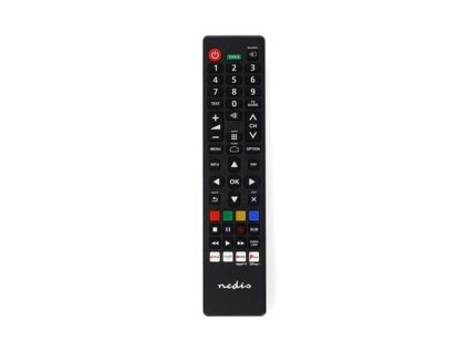 Nedis TVRC45PASHBK - Náhradní Dálkový Ovladač | Panasonic / Sharp TV | Předprogramovaný | Černá