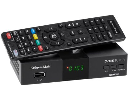 Set-top box KRUGER & MATZ KM0550D, DVB-T2 H.265, scart