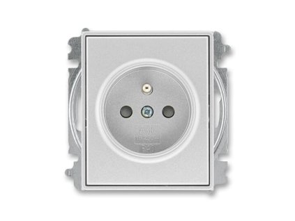 ABB TIME Zásuvka 6619E-A06357 08 s clonkami, bezšroubové svorky, IP40, titanová