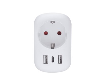 Solight cestovní adaptér s USB do Velké Británie, typ G