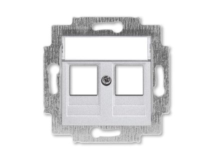 ABB Kryt LEVIT 5014H-A01018 70 zásuvky komunikační přímé (2x), s popisovým polem, IP20, titan