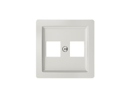 ABB Kryt SWING 5014G-A02018 S1 zásuvky komunikační, světle šedá