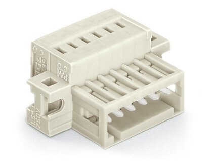 WAGO Konektor 734-303/019-000 1vodičový s pájecími piny CAGE CLAMP® 1,5 mm², šedá
