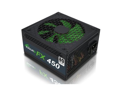 EVOLVEO FX 450,zdroj 450W ATX,14cm,80+,White,3YRW