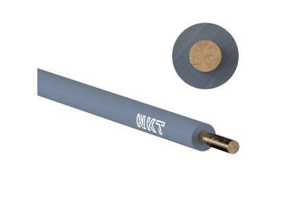 Vodič H07V-U 2,5 šedý (CY)