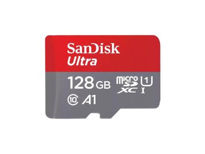 SanDisk MicroSDXC karta 128GB Ultra (140MB/s, A1 Class 10 UHS-I ) + adaptér