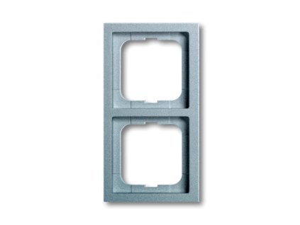 ABB FUTURE LINEAR Rámeček 2CKA001754A4302 dvojnásobný, pro vodorovnou i svislou montáž, hliníková stříbrná