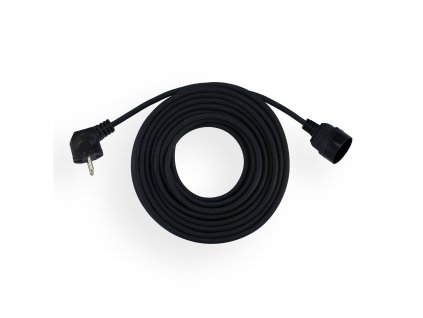 ELGOTECH Přívod prodlužovací 20m 1zásuvka-spojka 250V/16A termoplast IP20 černá (H05RR-F 3x2,5)