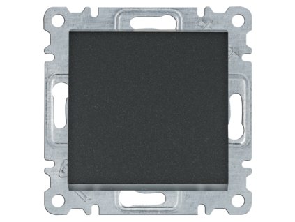 HAGER Spínač LUMINA WL0023 řazení 6 10A 250V střídavý IP20 černá mat