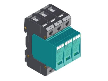 KIWA Svodič I+II PO I 3 PV 800V DC/12,5kA bleskových proudů, varistorový, pro fotovoltaiku