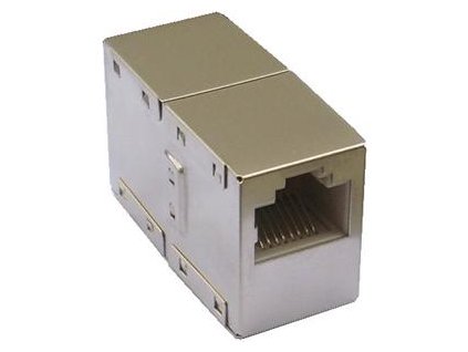 DATACOM Spojka 2 x RJ45 STP Cat5E (silver)