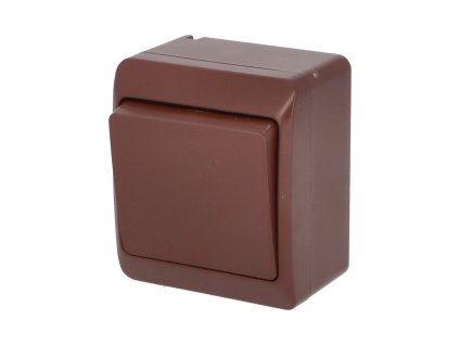 FAMATEL GALATEA Spínač střídavý č.6 10A 230V na omítku IP44 hnědá