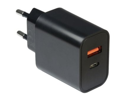 INTER-TECH nabíječka PD-2120, Power Delivery 20W, USBA + USB-C